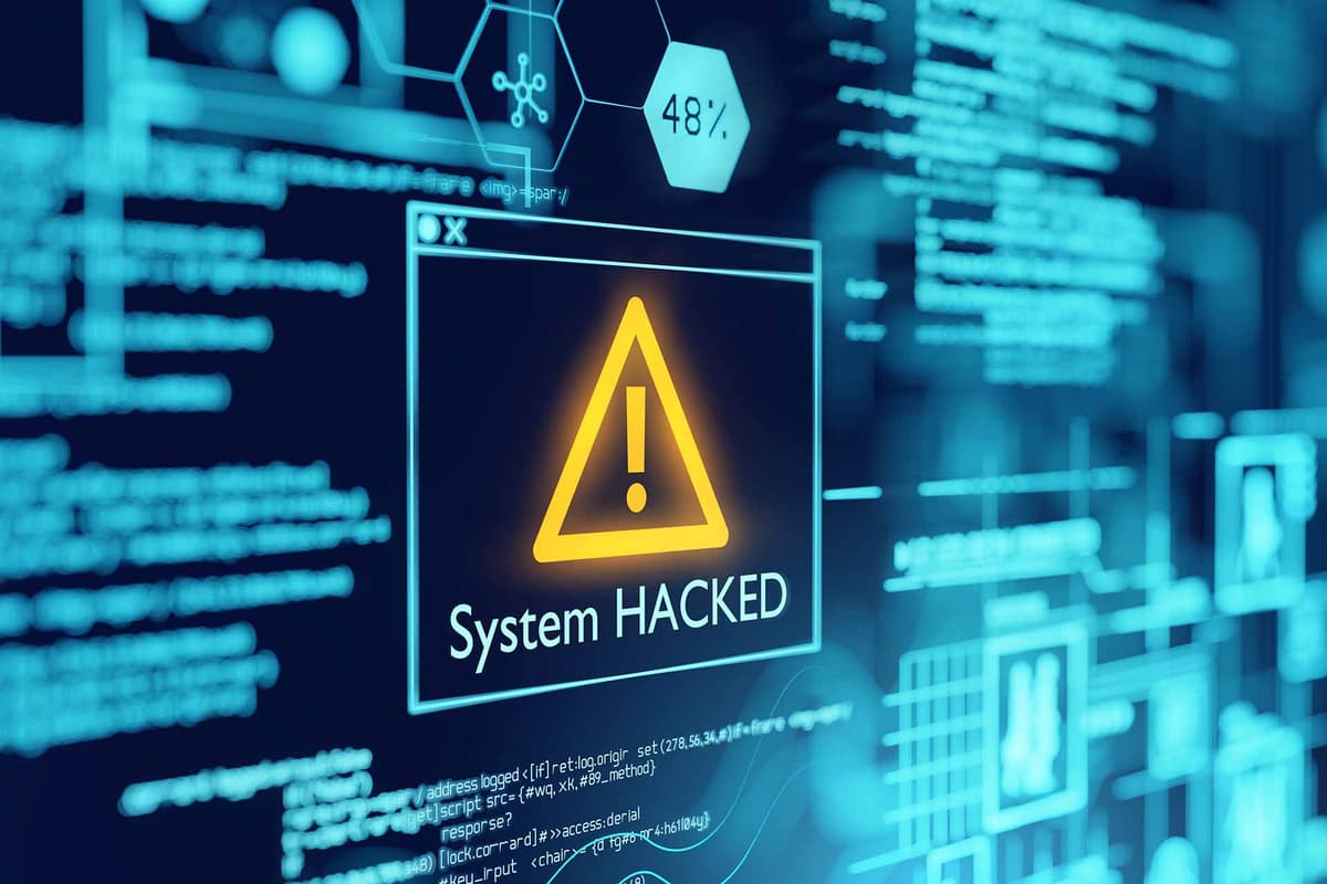 Visuele waarschuwing voor IT-dienstverleners over risico’s van hacking